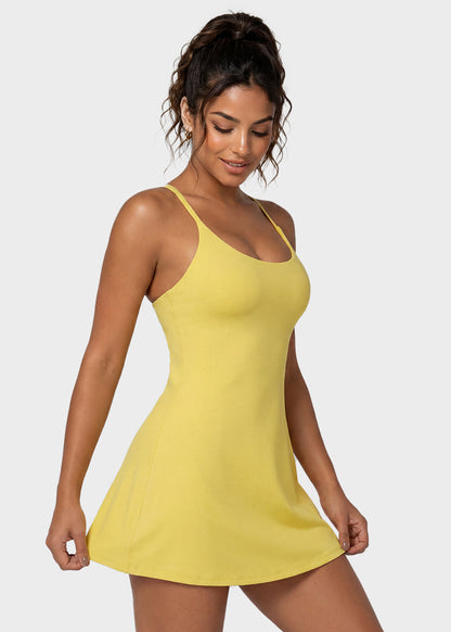 Plush Backless Tennis Active Dress