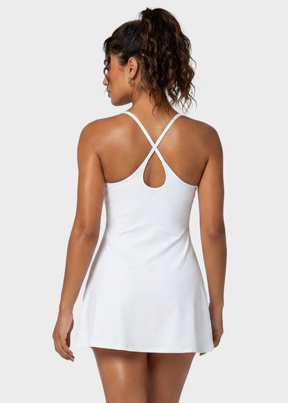 Plush Backless Tennis Active Dress